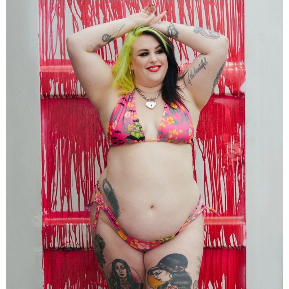 Sourpuss Tropighoul scrunch bikini